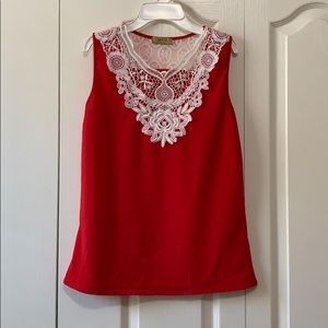RED TANK TOP